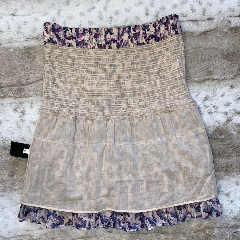 MARANT ÉTOILE Abstract-Print Ruffled Miniskirt Size EU 36 - Picture 9 of 14